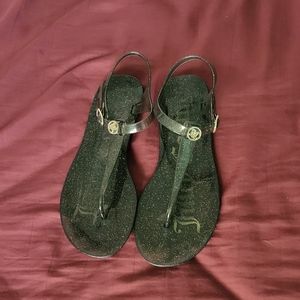 Juicy couture sparkle jelly sandals